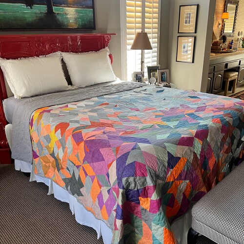 Modern Handmade Quilt Etsy