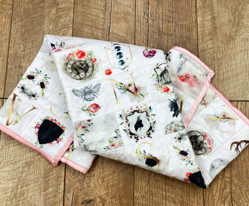 Enchanted Forest Nursery Baby Quilt Woodland Baby Quilt Etsy