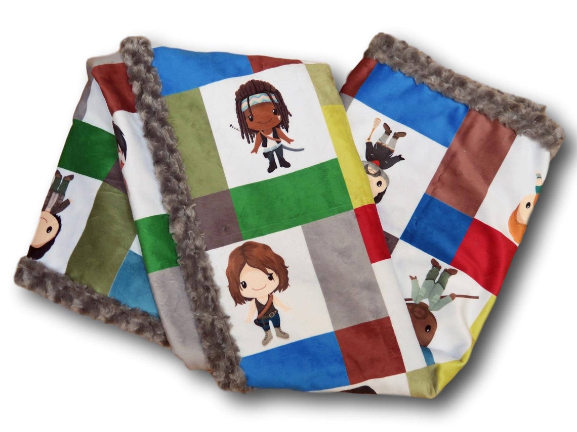 The Walking Dead Zombie Baby Zombie Halloween Baby Blanket Etsy