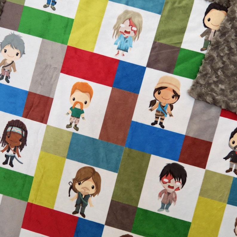 The Walking Dead Zombie Baby Zombie Halloween Baby Blanket Etsy