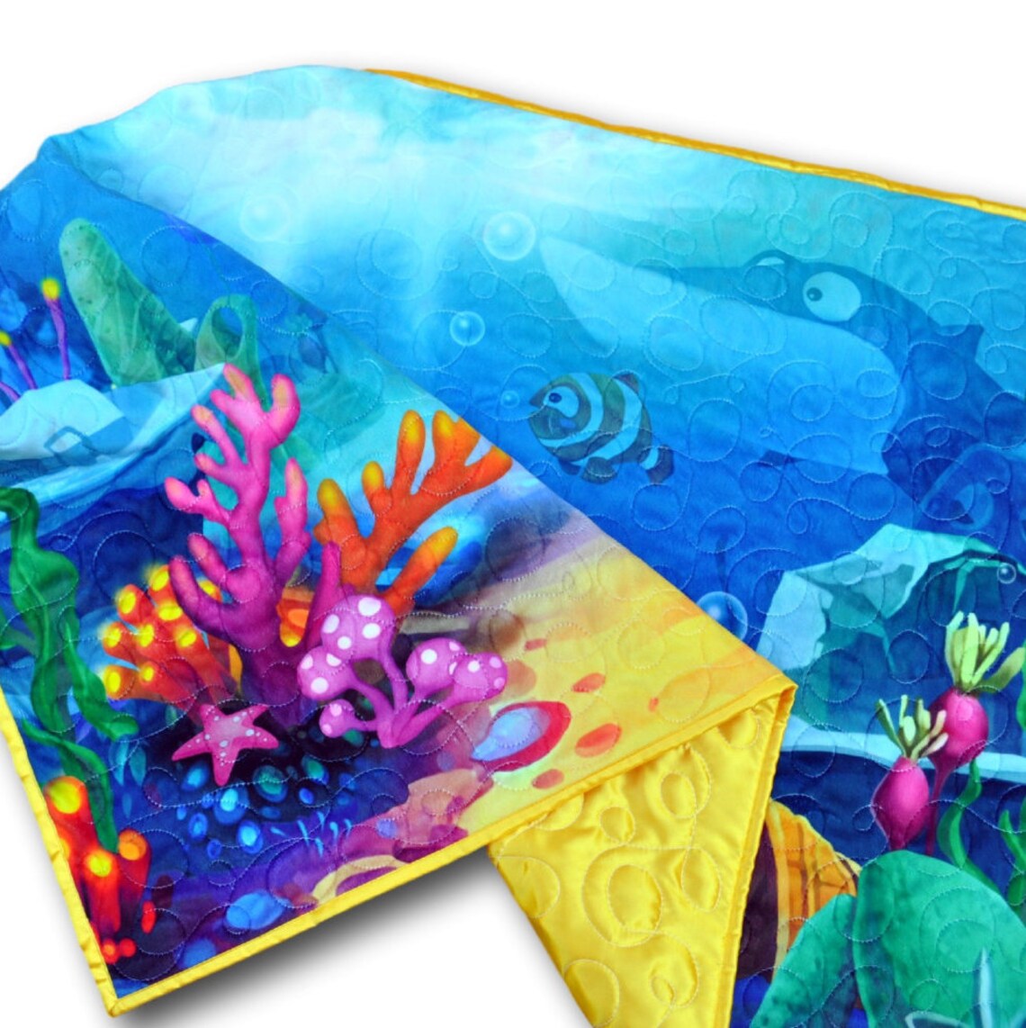 Ocean Baby Quilt Sea Baby Blanket Beach Nursery Ocean Etsy