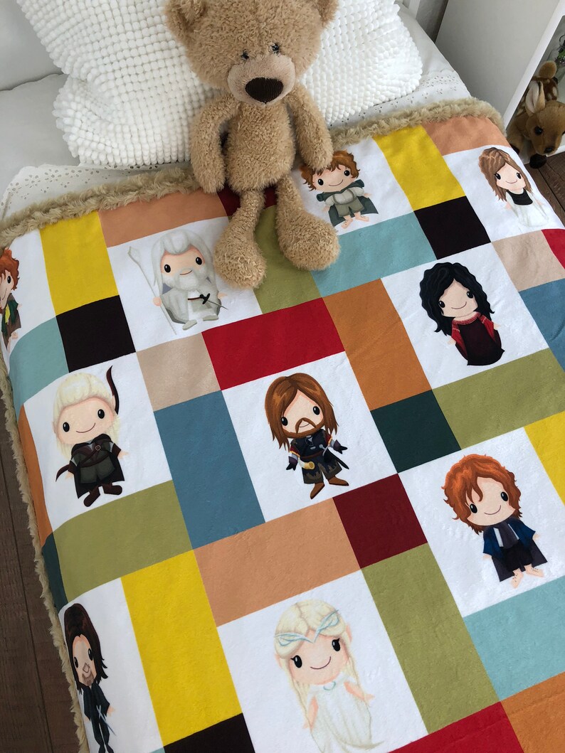 Lord of the Rings Baby Blanket Lord of the Rings Baby Quilt | Etsy