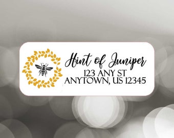 60 Adorable Big Bumblebee Personalized Return Address Labels