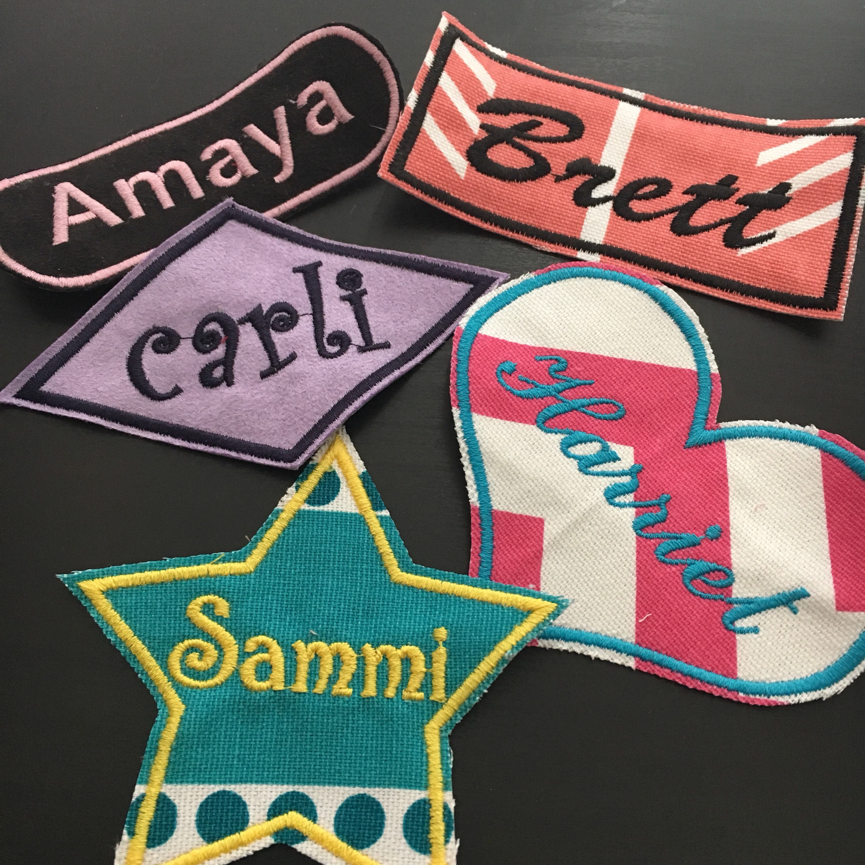 GO Red Text Iron On Embroidery Applique Patch Sew Iron Badge 305
