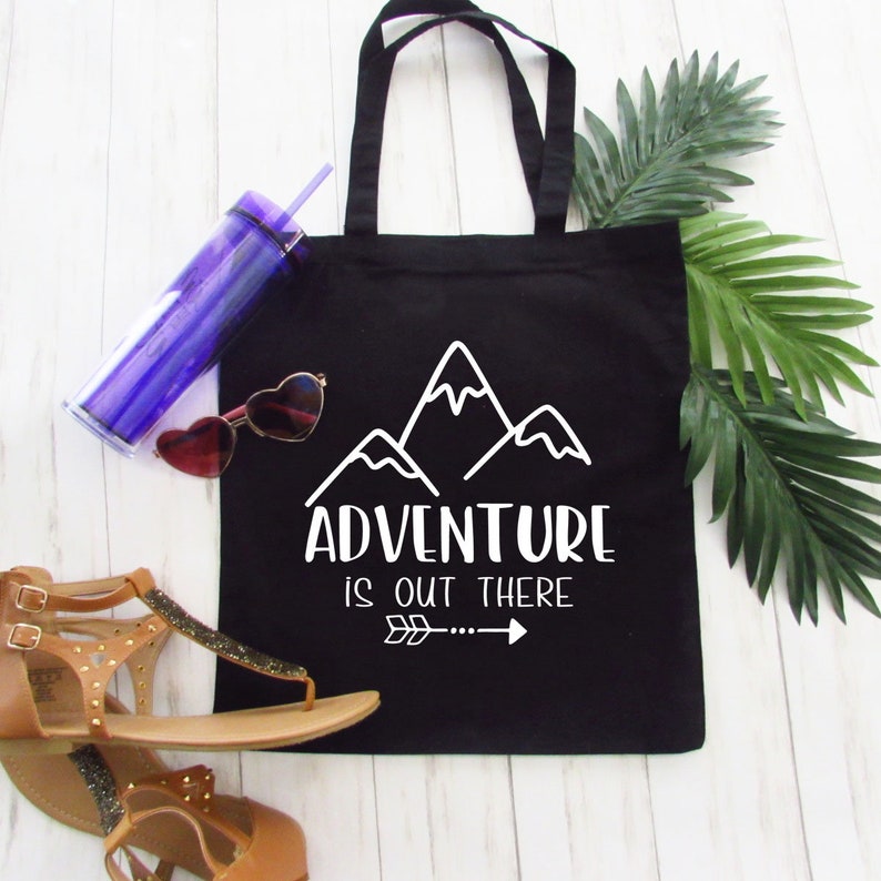 Summer Beach Bag Destination Wedding Gifts Adventure is out there Tote Tote Bag Grocery bag Bridesmaid Bag