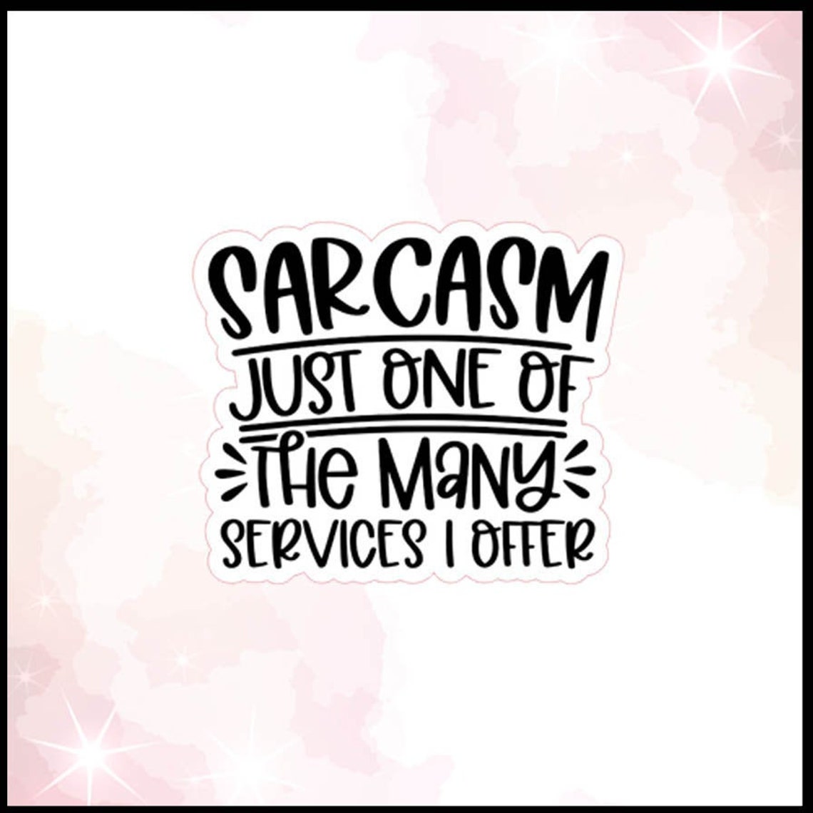 Sarcasm Sticker Sarcastic Stickers Funny Stickers Word Etsy
