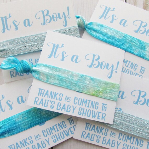 It's a Boy Baby Shower Favors Baby Shower Hair ties Etsy
