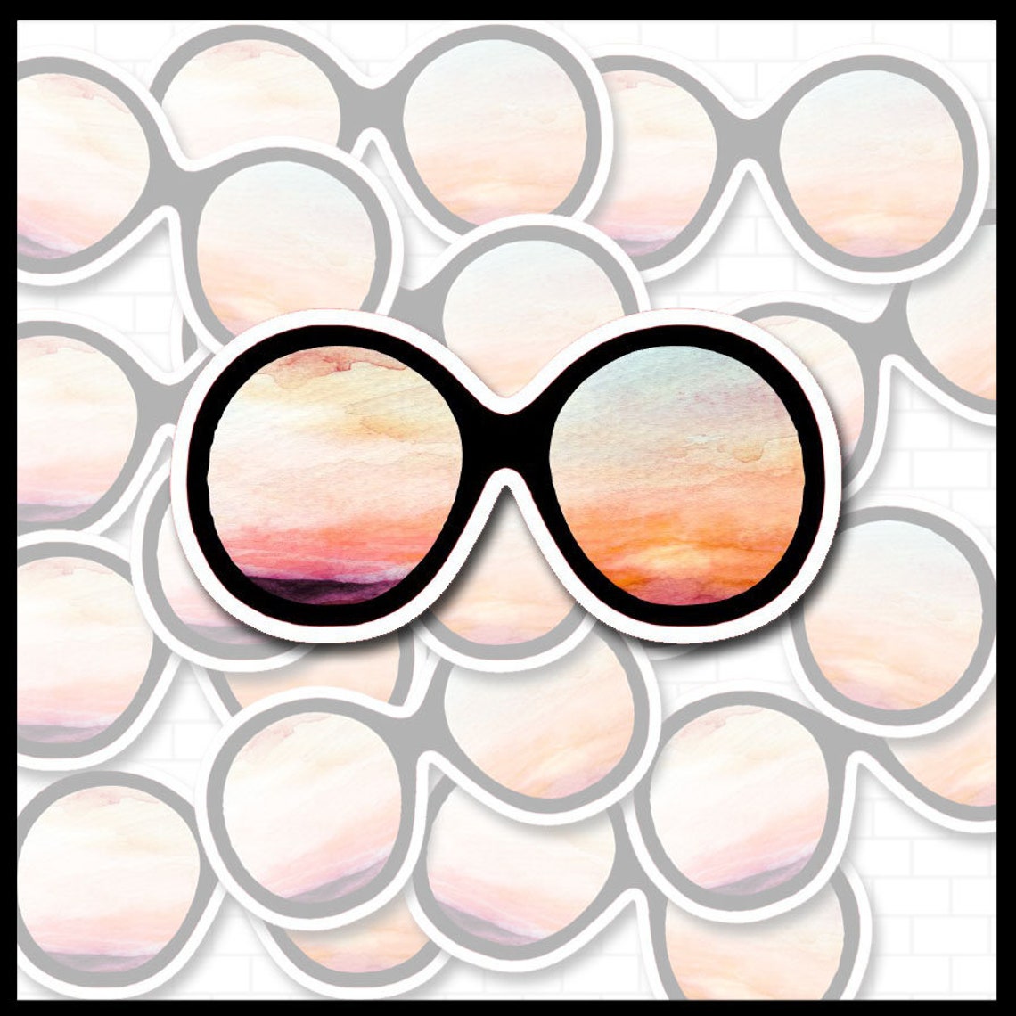 Mallorca Aufkleber Set - 4 Vinyl-Sticker Mit Palme, Kathedrale & Sonnenuntergang