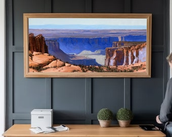 Canyon Lands Desert Landscape Giclee Print - Moab, Utah, Oil Painting Reproduction