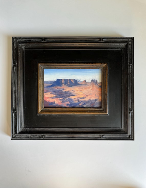 Monument Valley 5x7, Original Oil Painting, Landscape Painting, Desert Painting, Southwestern Art