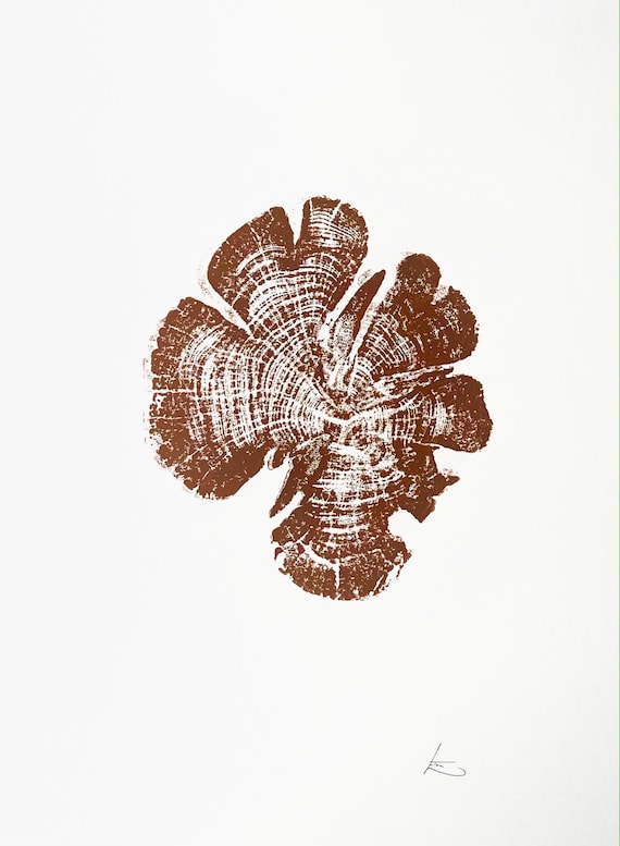 Zion National Park, Tree Ring Print, woodcut Art, National Parks Art, Tree Ring Art Print, Father's Day Gifts, Best Dad Gifts, Gifts for Dad