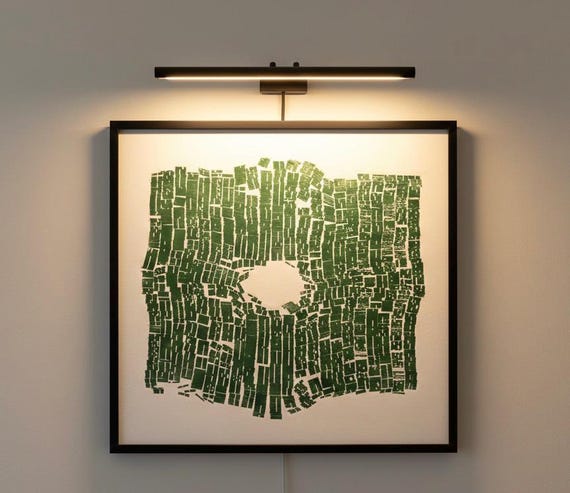 The Hole in the Argument, Original Monotype print, Abstract letter type artwork, 21x26 inches, Limited Edition Typography art