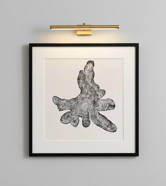 New York, Adirondack Mountains, Woodcut Print, Lodgecore art, Natural Wood Slices, Huge Wall Art