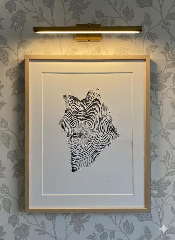 Yellowstone, Tree ring art Print, Woodcut Art, Tree ring art print, Real tree print, woodcut art, Yellowstone gifts, Lodgecore art