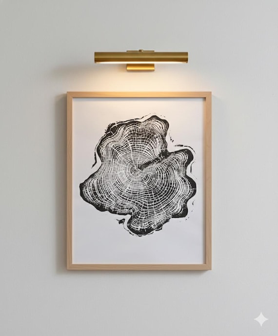 Alaska Cedar, Alaska Art, Cottagecore art, Lumber, Shabby Tree, Wood Burning Art, Wood Slice Wall Art