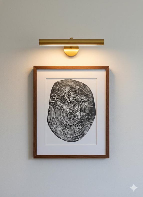 Texas Art Print, Pecan Tree, Waco Texas, Woodcore art, Tree Ring Print, Austin TX, Natural Wood Slices