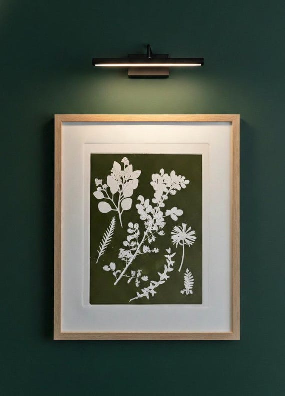 Specimen Sheet: Botanical Collection, Original Monoprint 18x24 inches, Signed original, one of one