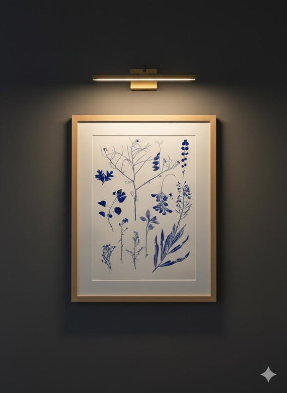 Herbarium Sheet: Naturecore Field Sample Cluster, Original Monoprint, 18x24 inches