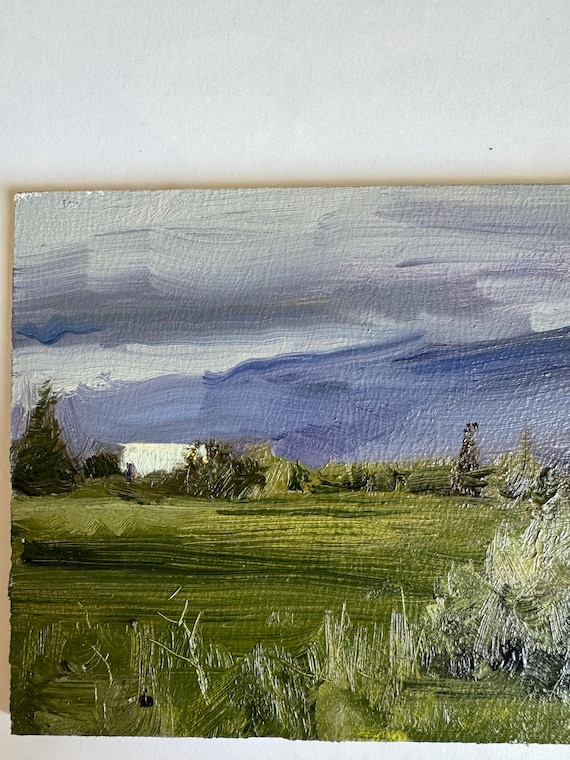 Cache Valley 5x7, Original Oil Painting, Landscape Painting, Desert Painting, Southwestern Art, Utah Art