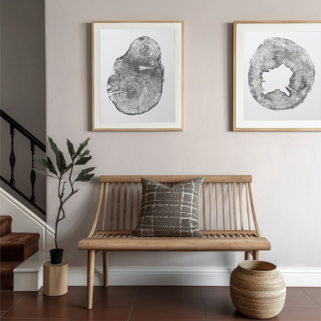 Lumber Wood Wall Art Woodcut Print Biology Gifts Forestry Etsy