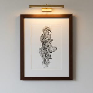Redwood Burl, Woodcore art, Tree Ring Print, Woodcut print, Tree of Life, , 24x36 print, Signed original Print