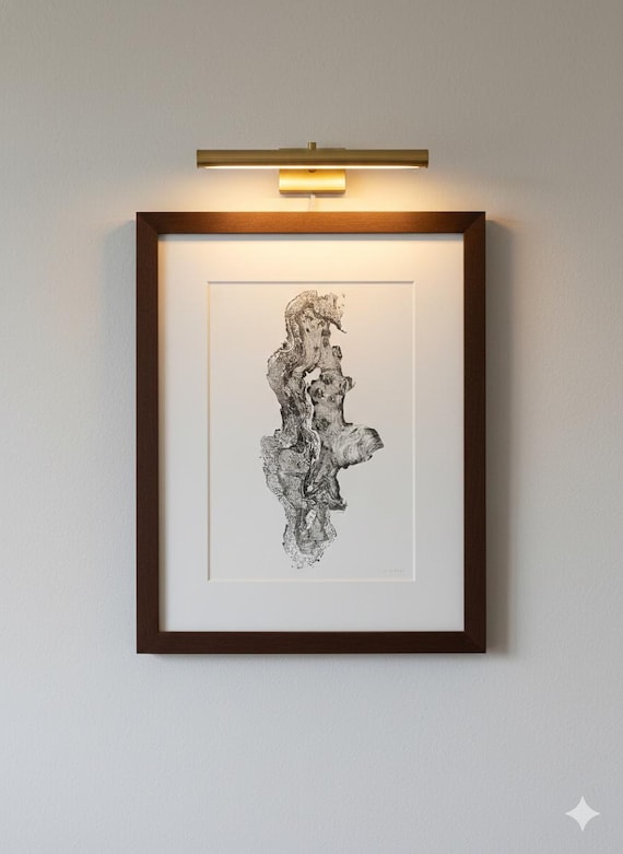 Redwood Burl, Woodcore art, Tree Ring Print, Woodcut print, Tree of Life, , 24x36 print, Signed original Print