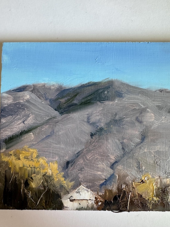 Sunny Autumn Hills, Original Oil Painting, Landscape Painting, Desert Painting, Southwestern Art