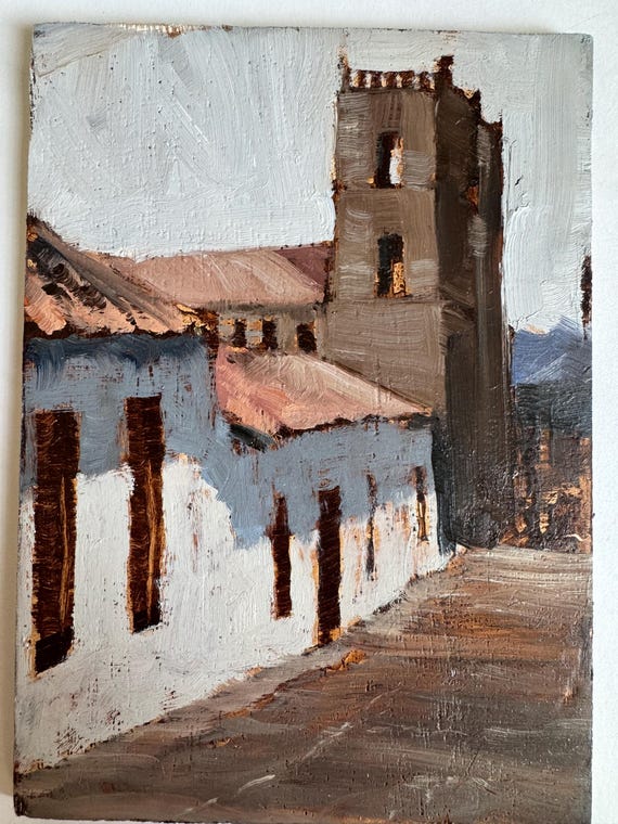 Oregon Coast 5x7, Original Oil Painting, Landscape Painting, Desert Painting, Coastal Art, Oregon Art