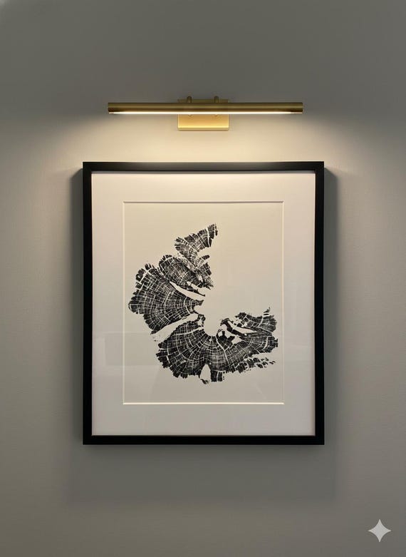 Piñon Pine Tree Ring Impression – Boulder Utah (Grand Staircase) – Lodgecore art, 18x24 Signed Original