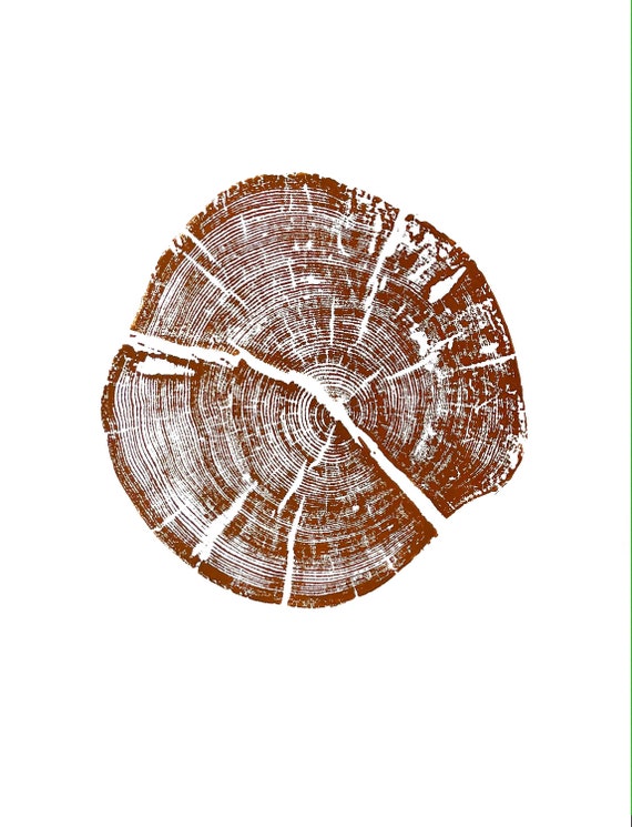 Grand Tetons Print, Tree ring art, Woodcut, Pine Tree art Print, Wyoming Art, Arborist art, Tree Ring Print, Tree hugger gifts, Arborist