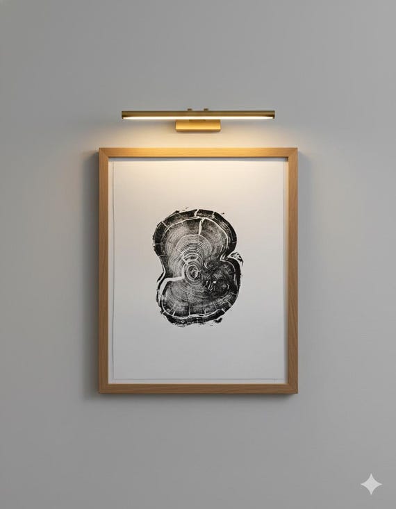 Tree stump art print, Albion Basin UT, Christmas art gift, Thanksgiving wall art, tree slice art, holiday wall decor, tree art gift, woodcut