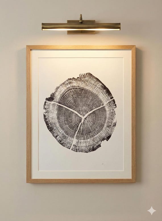 Walden Pond, Boston art, New England Art, Natural Wood Slices, Alpine Modern, Wilderness Art, Biology Art