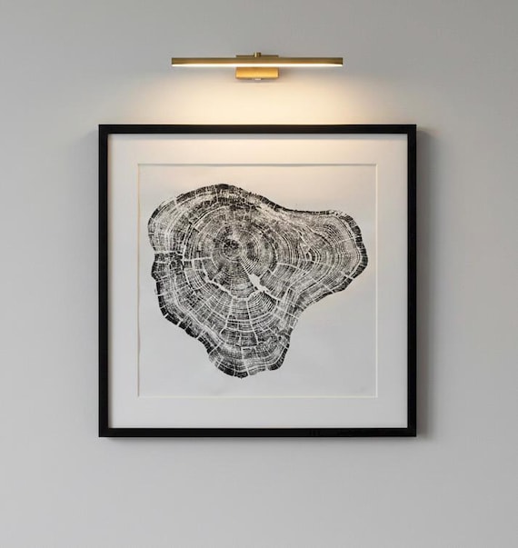 Grand Canyon Tree ring print, 36x36 Ponderosa Pine, Tree rings wall art print, tree ring art, Christmas art gifts, 1st anniversary gift