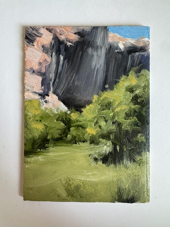 Desert Canyon 5x7, Original Oil Painting, Landscape Painting, Desert Painting, Oil Paintings, Southwestern Art