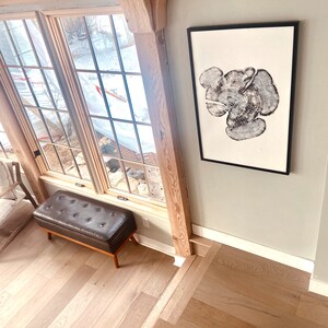 Bear Lake Utah, Tree sump print, From Bear Lake, Woodcut Print, Live Edge Lumber, 24x36 inch print, Alpine Art image 11