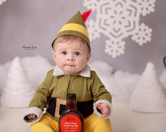 Christmas Photoshoot Month Old Baby Christmas Gifts Buddy The Elf