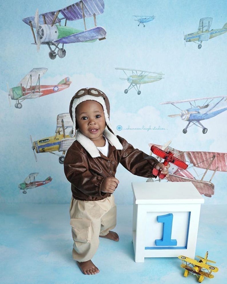 Newborn Sitter Photo Outfit: Lil' Aviator Pilot - USA Made image 7