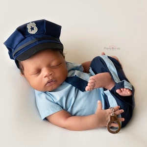 Lil&#39; Officer / Newborn Photography / Photo Prop / Handmade