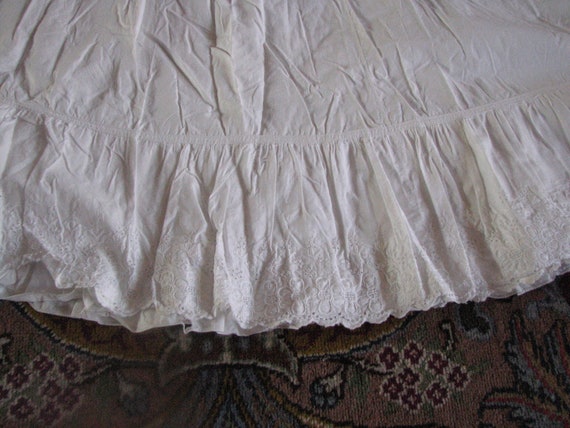 Edwardian Cotton Lace Petticoat - Free shipping US - image 3