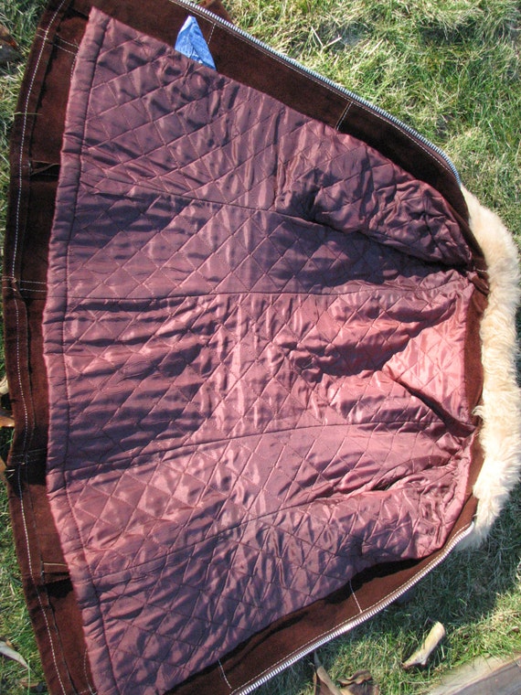 Vintage Leather Coat - Size S Leather Coat - image 5