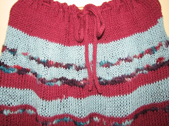 Hanmade Knitted Skirt / Poncho - image 4