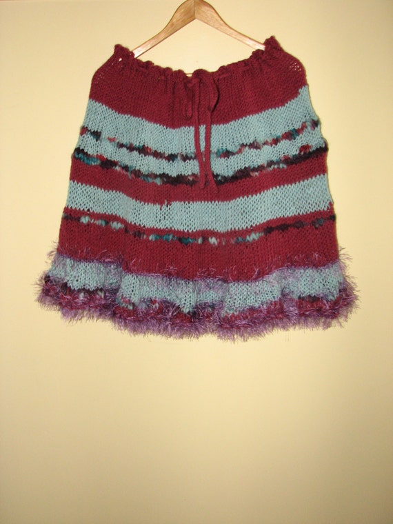 Hanmade Knitted Skirt / Poncho