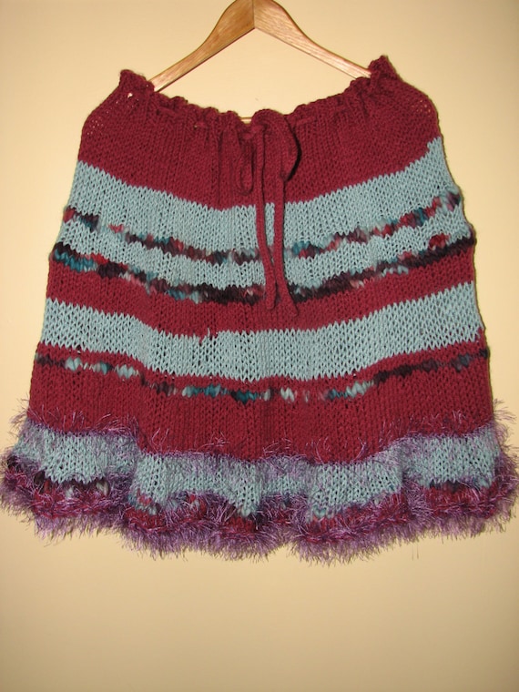 Hanmade Knitted Skirt / Poncho - image 2