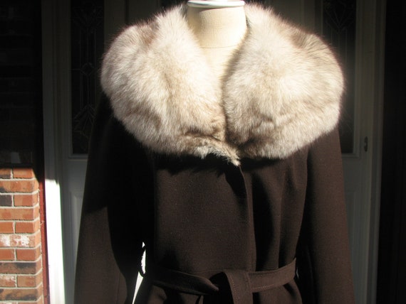 Vintage Fox fur coat - Forstman -  1960s - Swing … - image 1