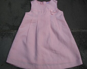 Vintage Girl's Linen Dress - Size 3T - Old Navy - Free shipping US