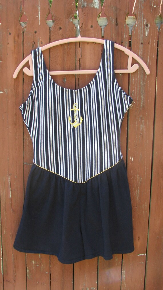 Vintage Tahiti Bathing Suit - Anchor Bathing Sui