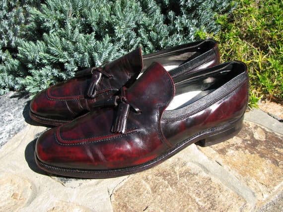 Vintage Johson&Murphy Tassel Shoes - Size 10 Shoe… - image 1