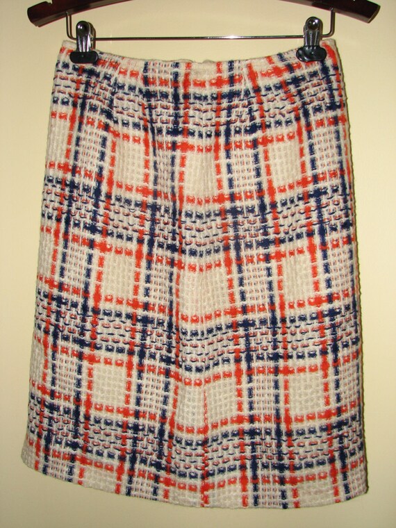 Vintage 1960s Skirt by Hadley - Chechered Skirt -… - image 4