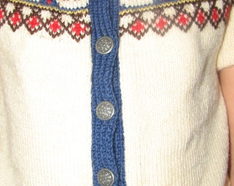 Vintage noruego Vest - chaleco de niño