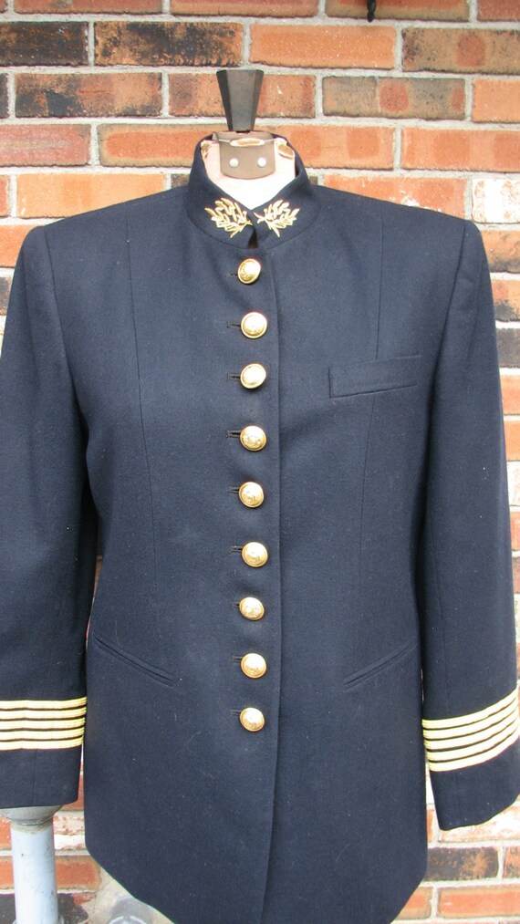 Vintage Lord&Tailor Jacket Military Style Size 10… Gem